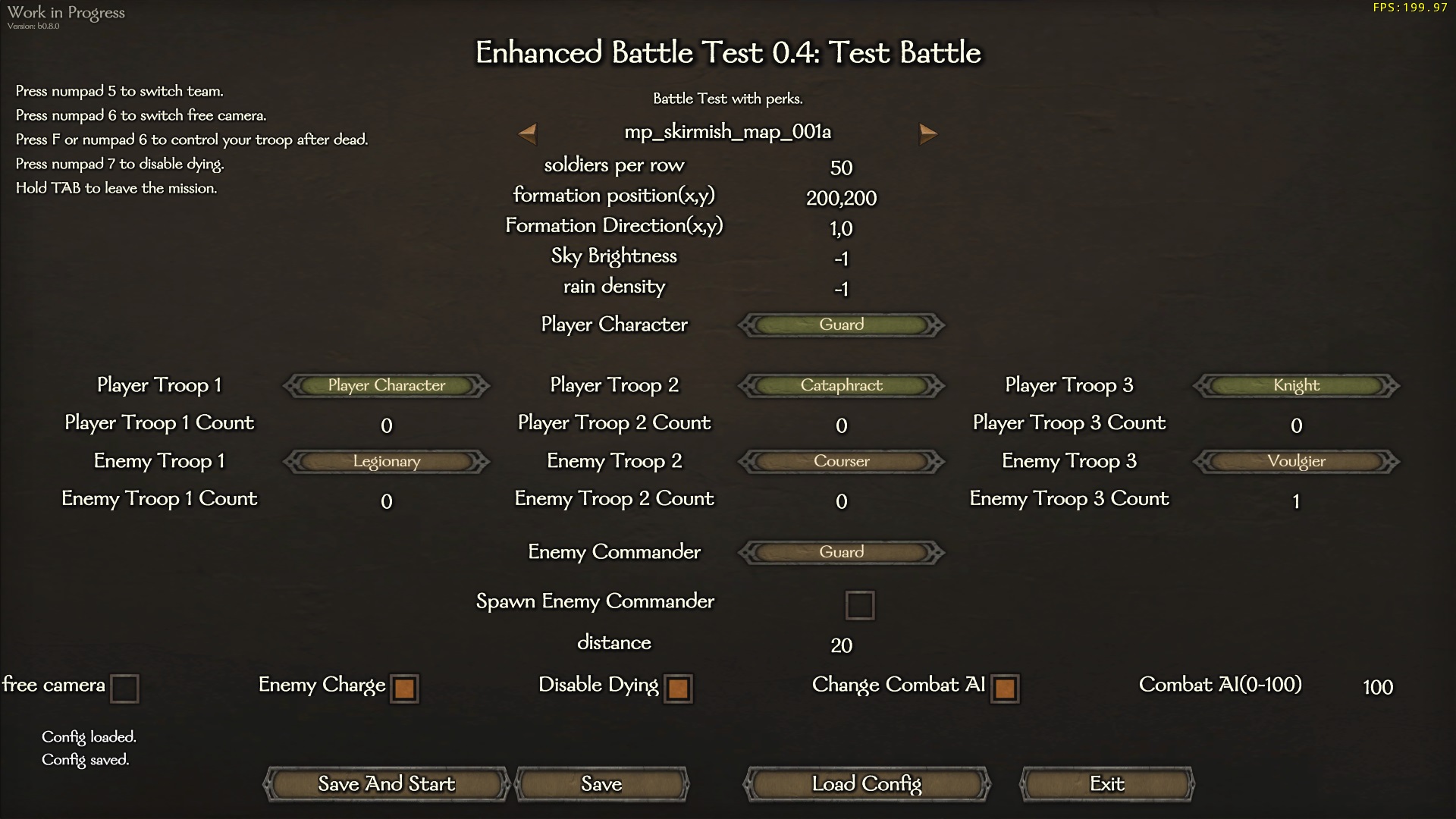cheats for mount and blade fire and sword